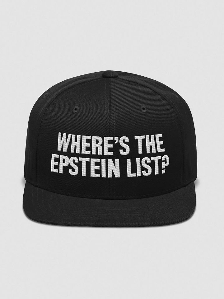 Where's the Epstein List? product image (1)