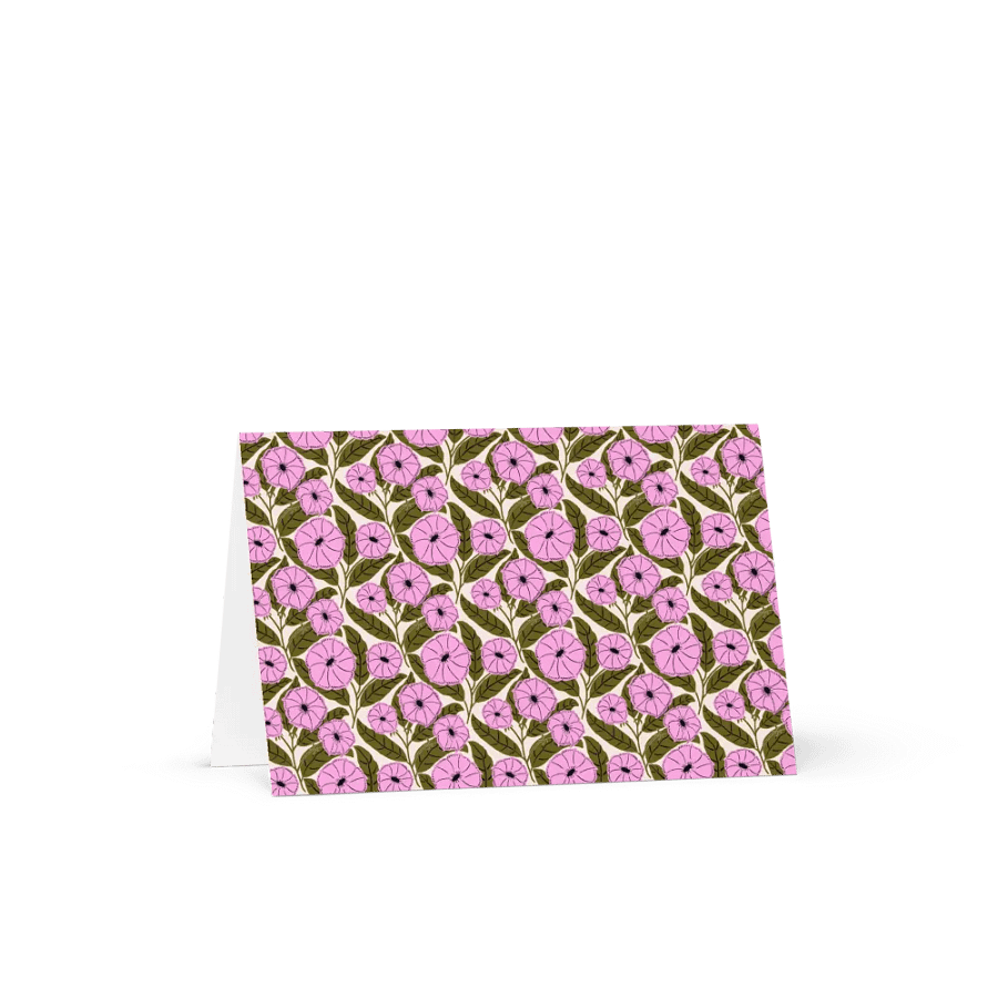 Dipladenia Dreams - Pink and Green - Greeting Card - Empty Inside product image (11)