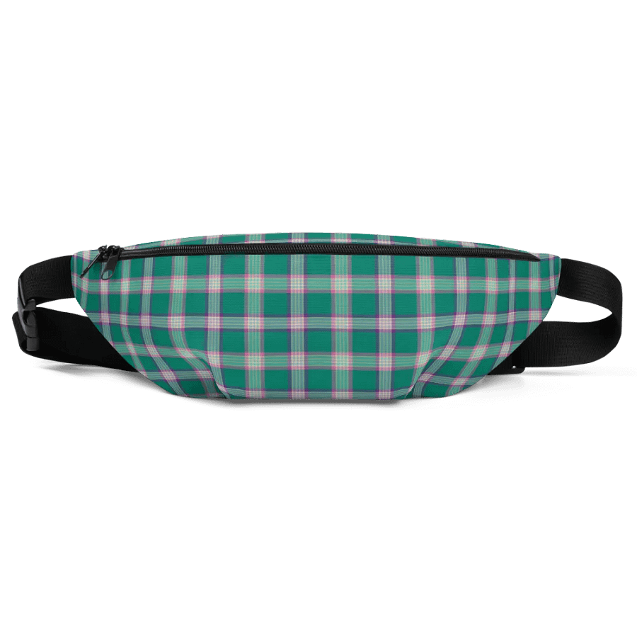 Emerald Green and Purple Plaid Fanny Pack product image (2)