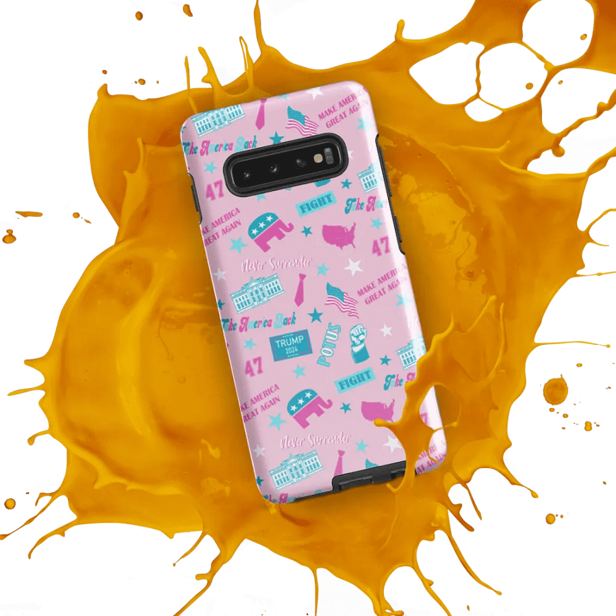 Trump 2024 Election-Themed Patriot Make America Great Again Pink Pattern Phone Case for Samsung product image (53)