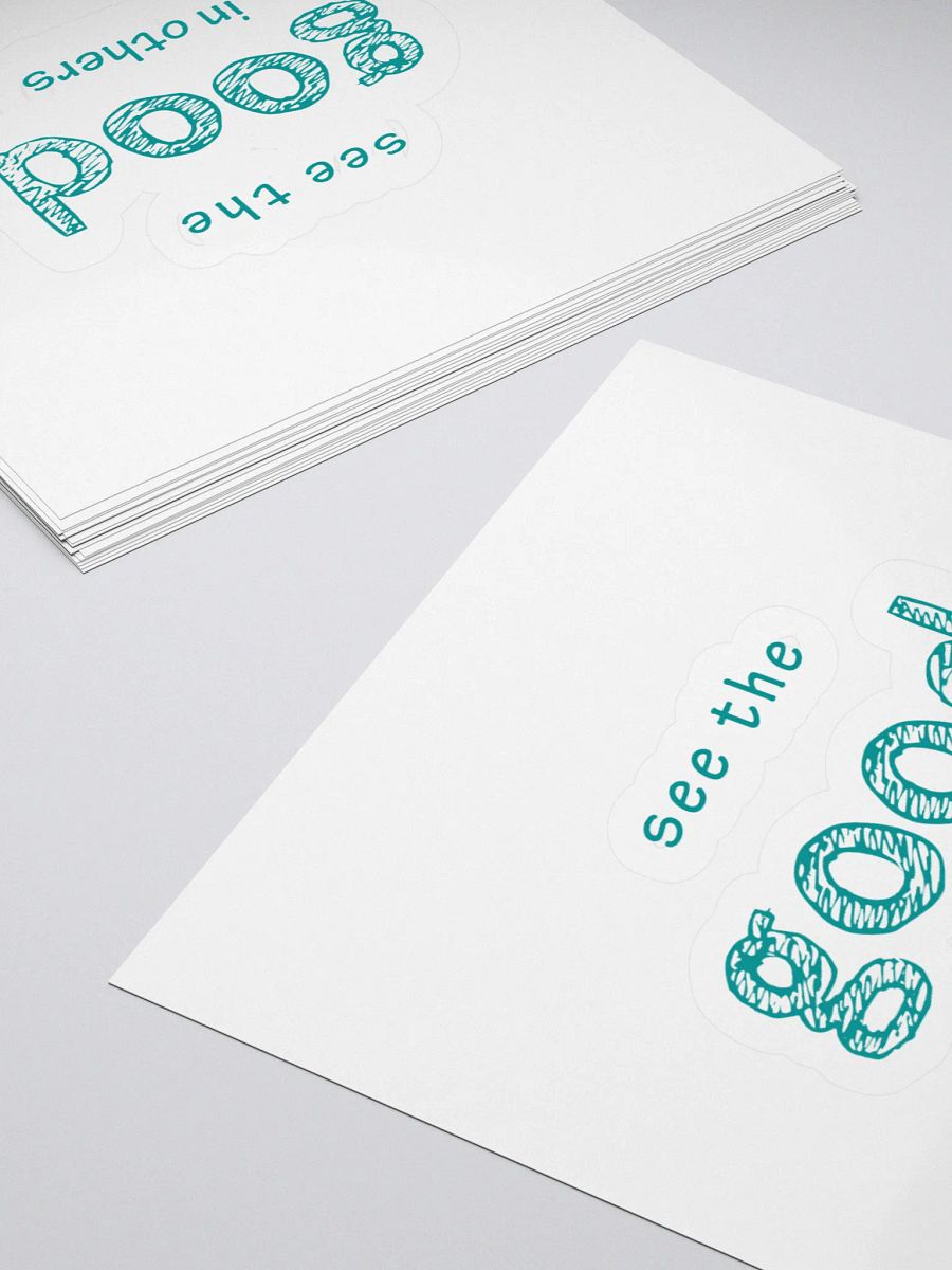 Good Vibes Teal Kiss Cut Stickers product image (11)