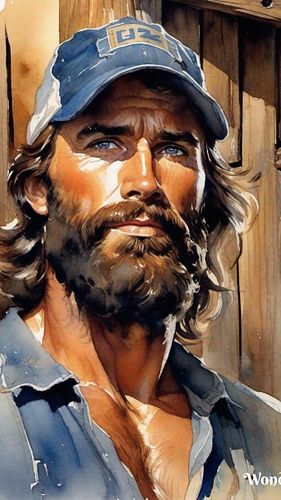 Redneck Jesus and Nick meet out in the barn to talk some stuff over . #voiceover #aiartwork #jesuschrist