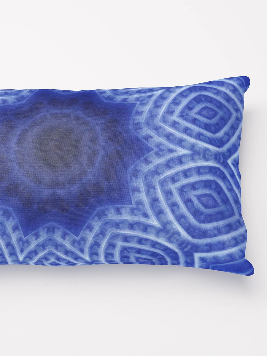 Blue and White Striped Kaleidoscope Throw Pillow product image (6)