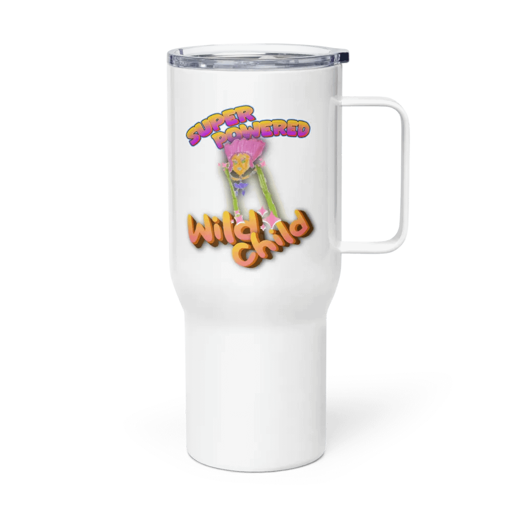 Super Powered Wild Child Stainless Steel Travel Mug product image (2)