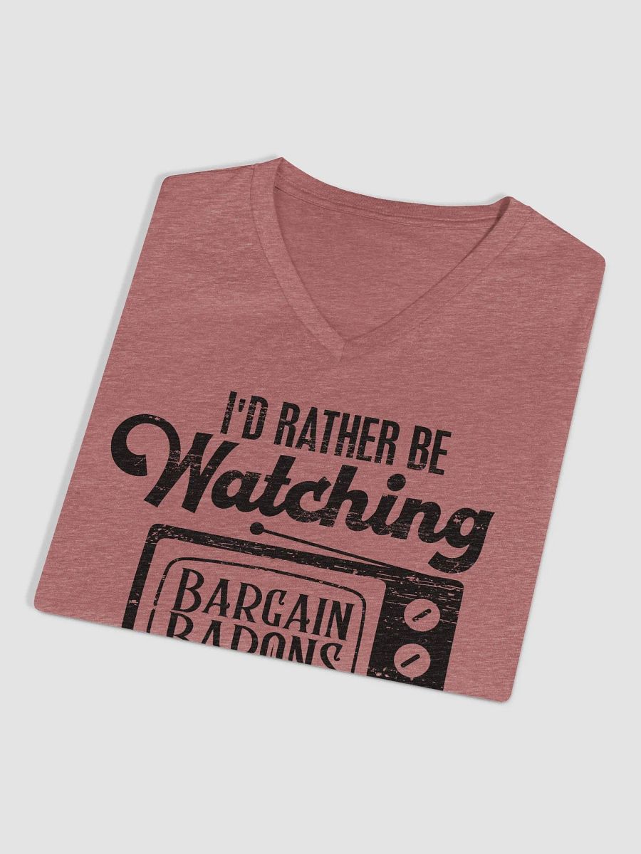 I'D RATHER BE WATCHING BB (Ladies' V-Neck - Light) product image (3)