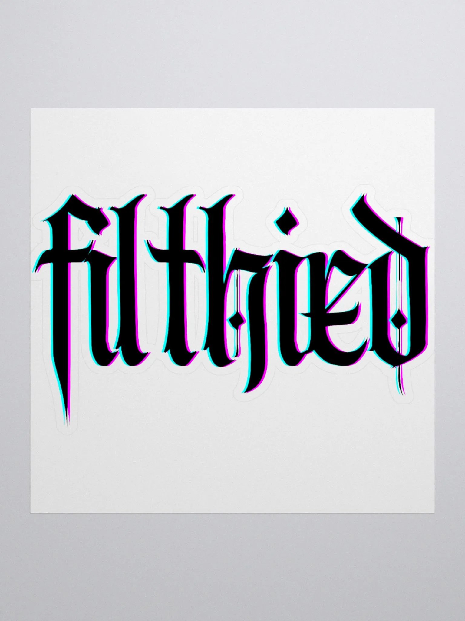Glitched Sticker product image (1)