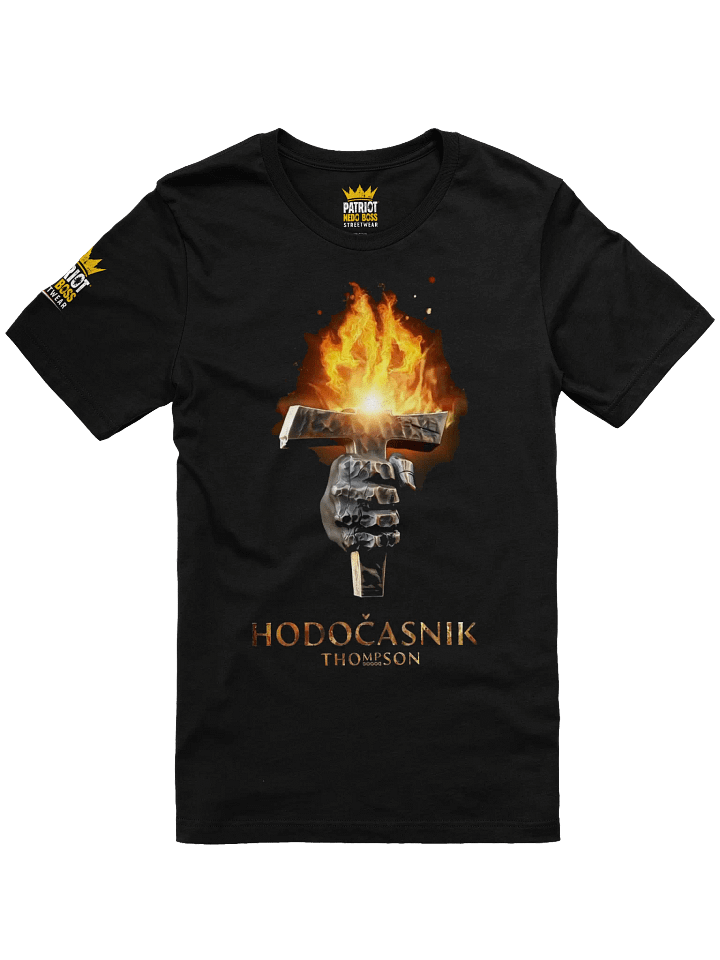 Crowned Distressed Logo T-Shirt Thompson Hodočasnik product image (1)