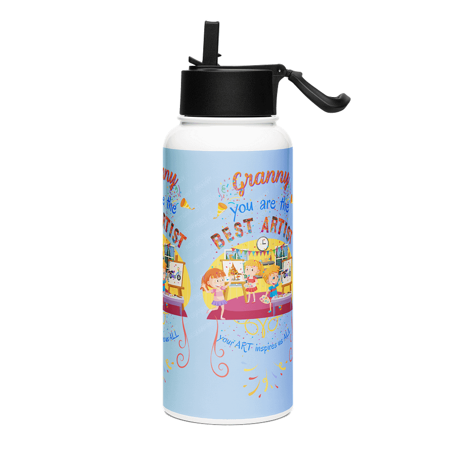 Love Granny's art Stainless Steel Water Bottle gift for arty granny on mothersday product image (3)