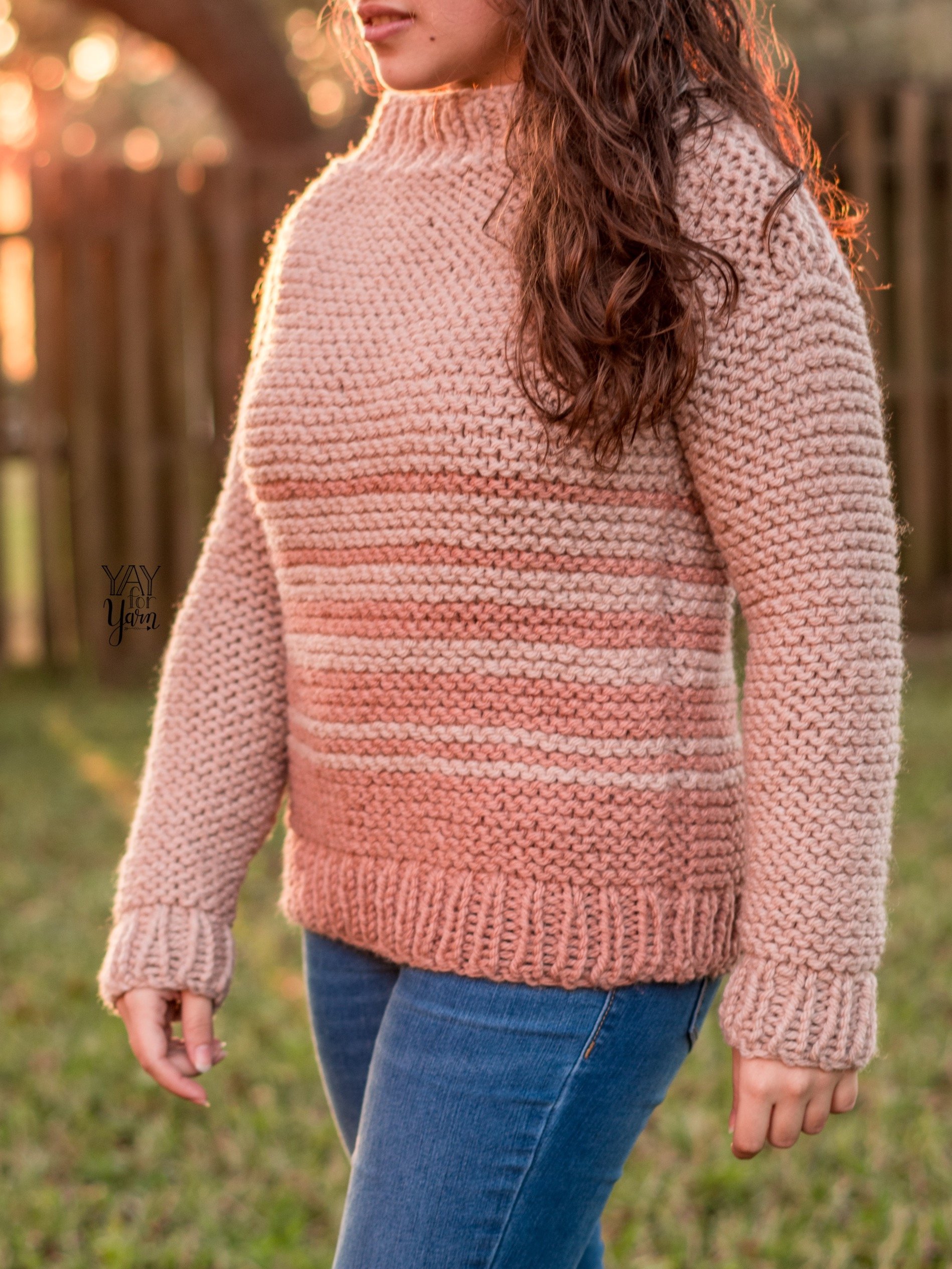Dip Dye Sweater - PDF Knitting Pattern & Video Tutorial product image (3)