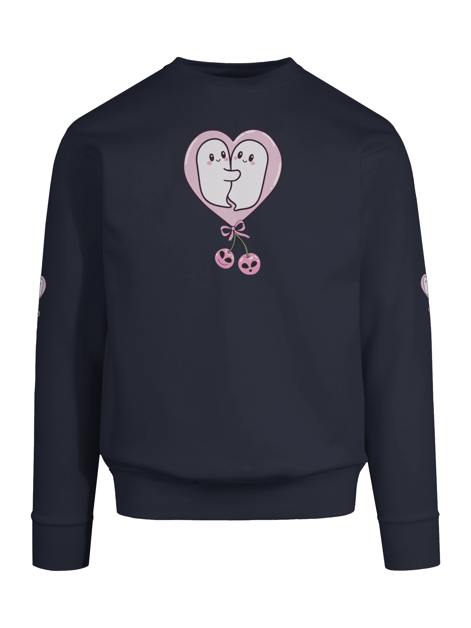 Cute Ghosts in Love Sweatshirt – Heart & Cherries product image (89)