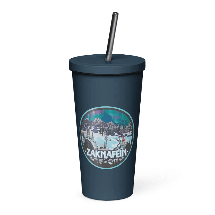 Zaknafein Logo Insulated Tumbler with a Straw product image (1)