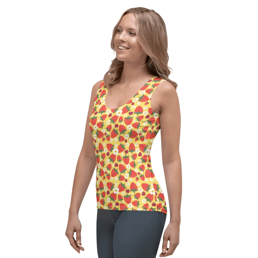 Strawberry Field and Blossom Tank Top product image (3)