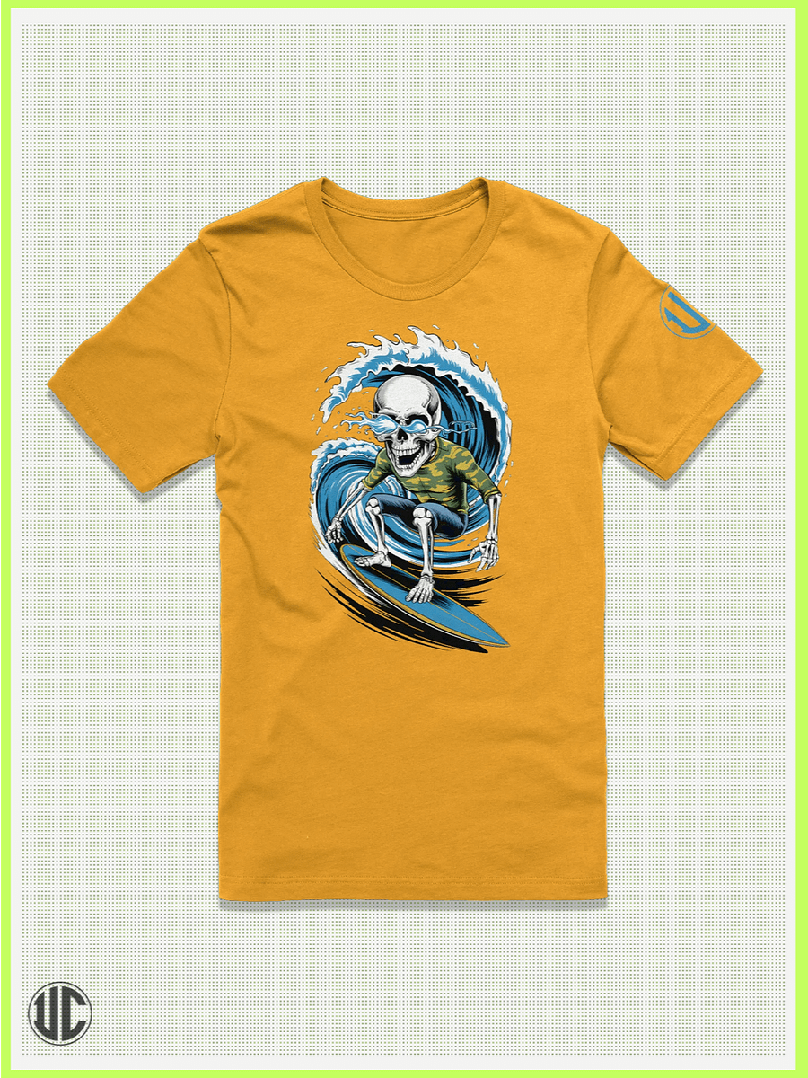 Wave Hunter – Skull Surfer Graphic T-Shirt product image (1)