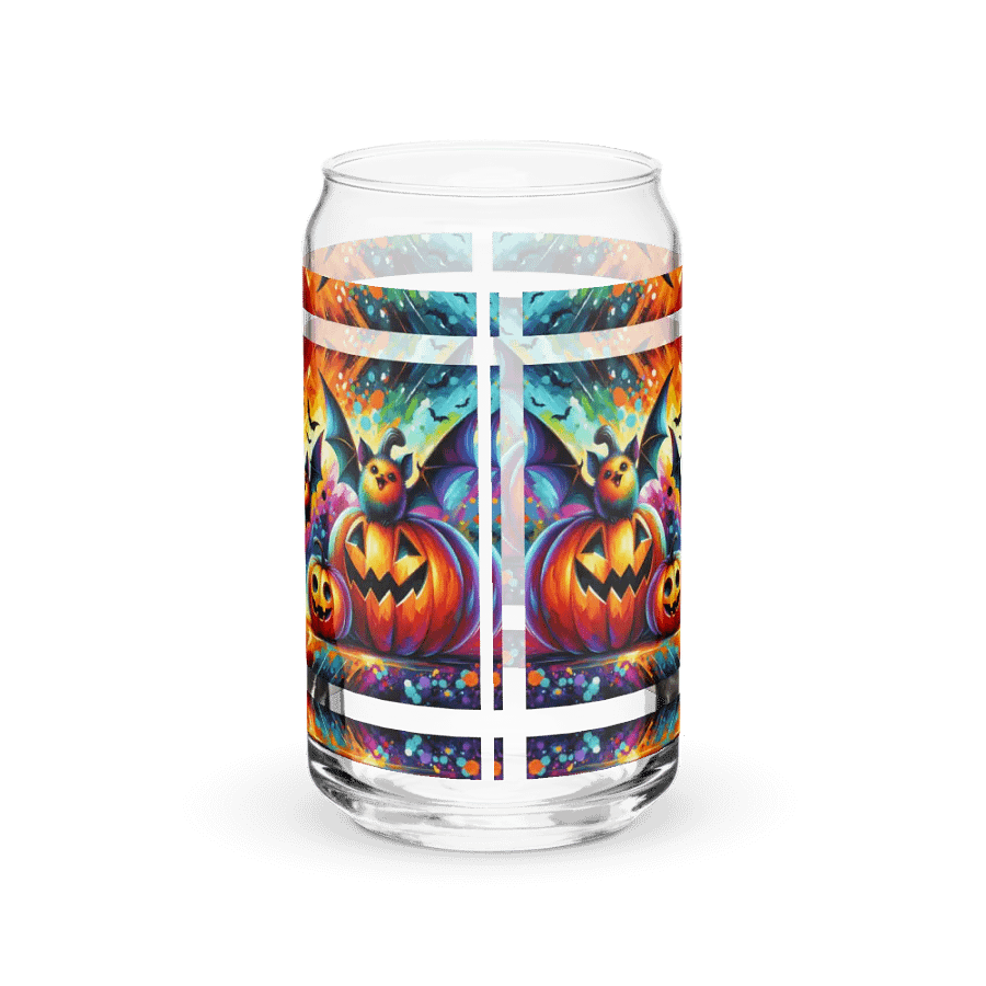 Beautiful Bats & Pumpkins Halloween Themed Glass product image (8)