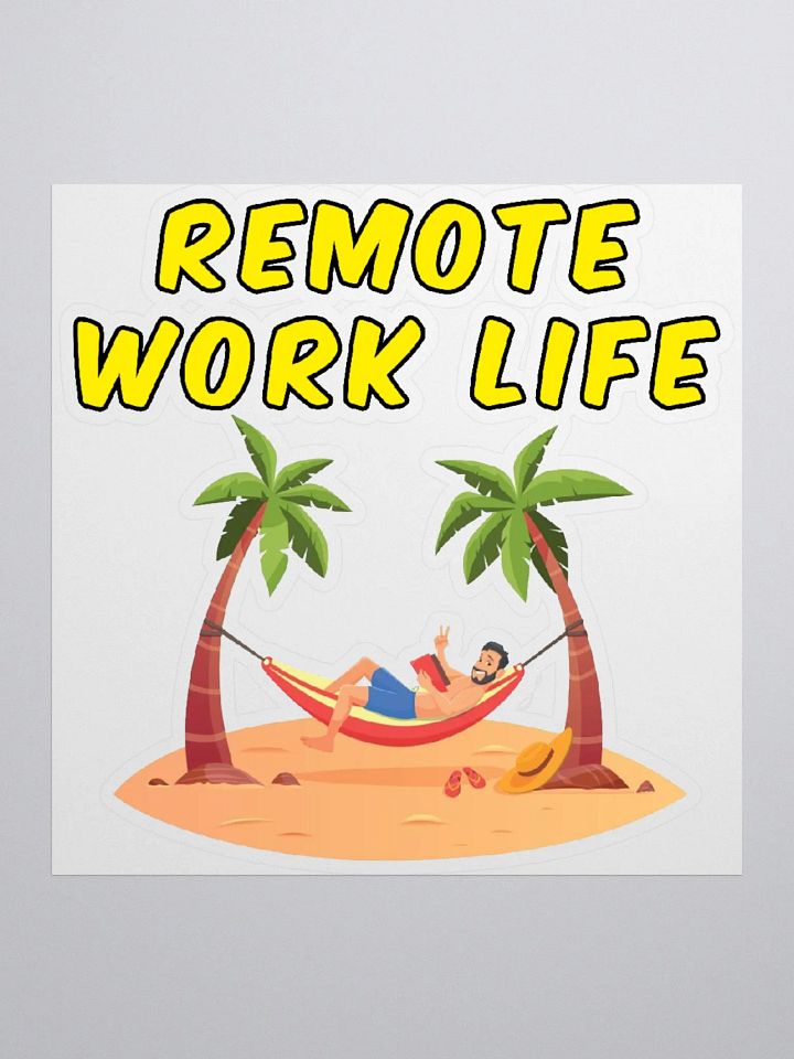 Remote Work Life Sticker product image (1)