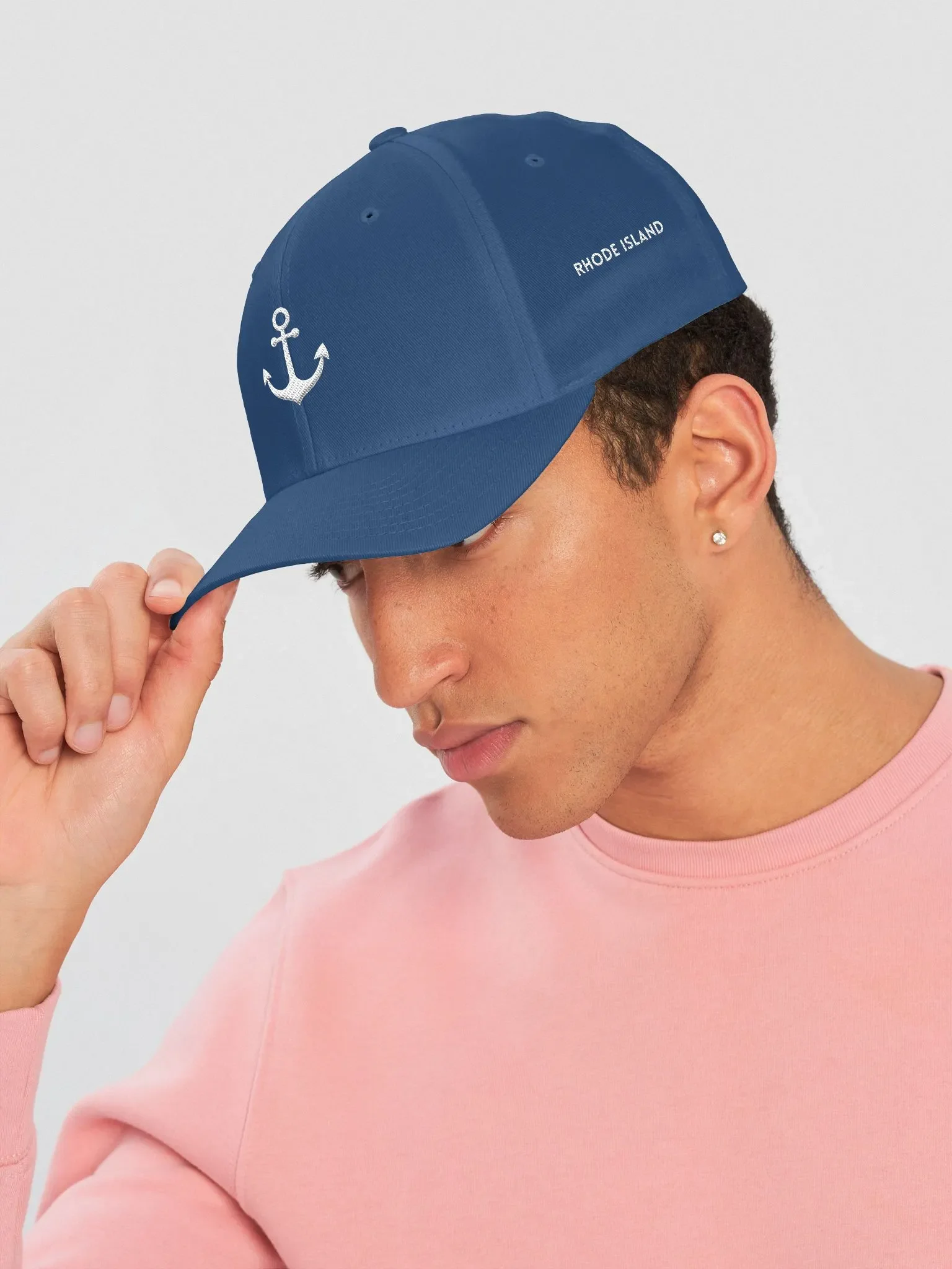 Embroidered Anchor in Rhode Island Structured Hat product image (1)