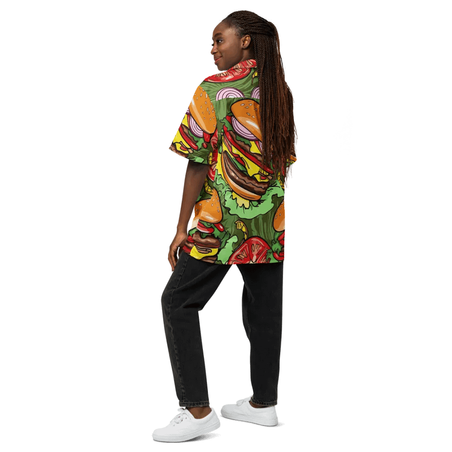 Hamburger BBQ Bliss Hawaiian Shirt product image (12)