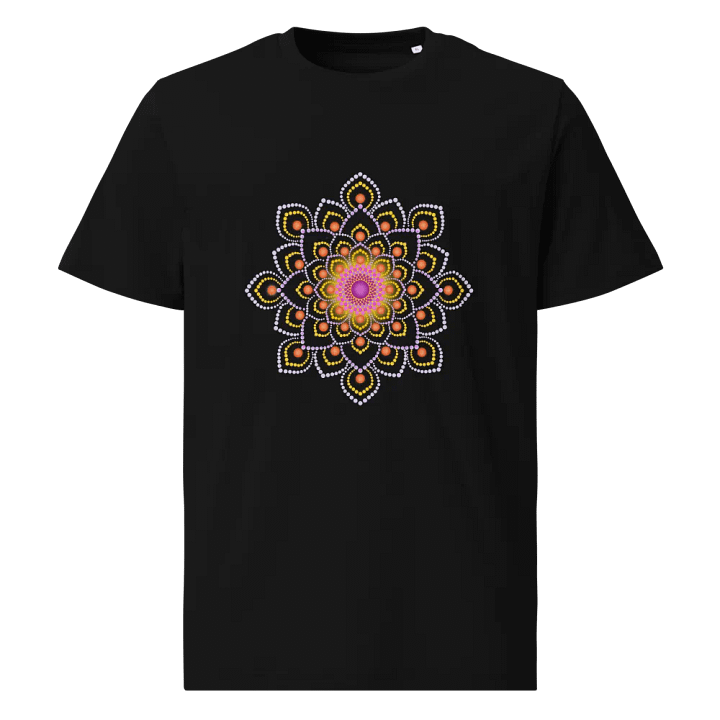 Simple Colorful Dot Mandala Organic Cotton T-Shirt product image (1)