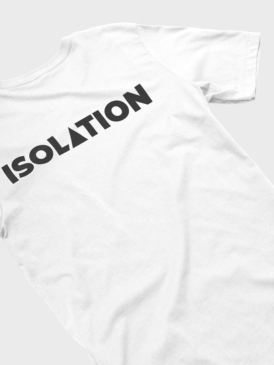 ISOL▲TION — 2024 — LOGO & TEXT (PIN) — SUPERSOFT T-SHIRT — B&W product image (5)