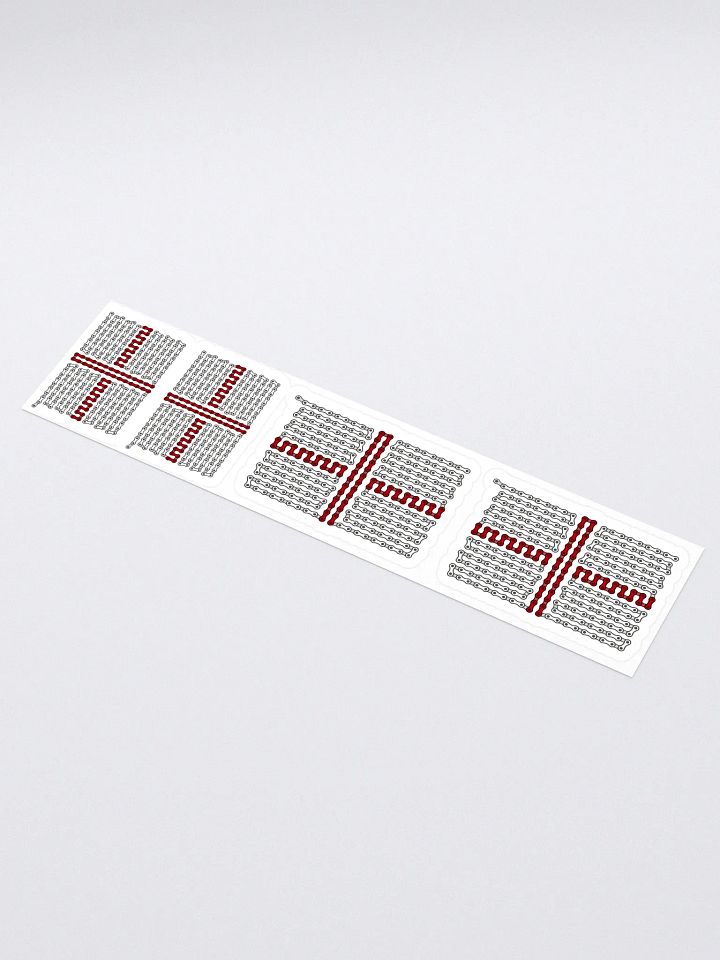 England Bike Chain Flag Stickers, Mixed Size 4 Pack product image (1)