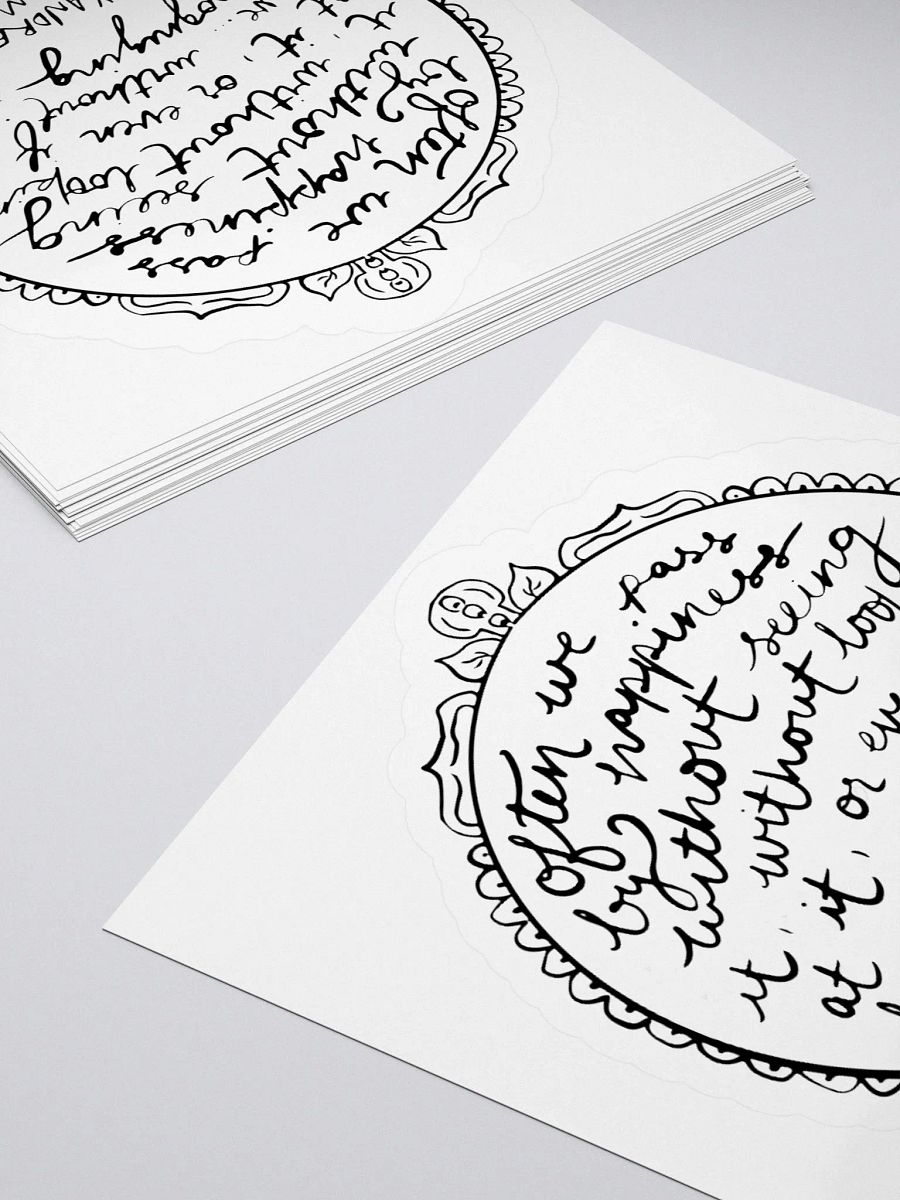 "Recognize Happiness" Sticker product image (4)