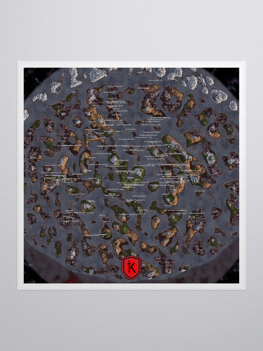 The Map from No Map. No Portal. Front Page. Sticker product image (1)