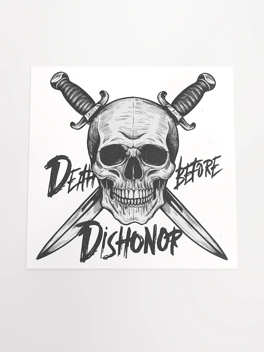 Death Before Dishonor Skull And Blades Print product image (4)