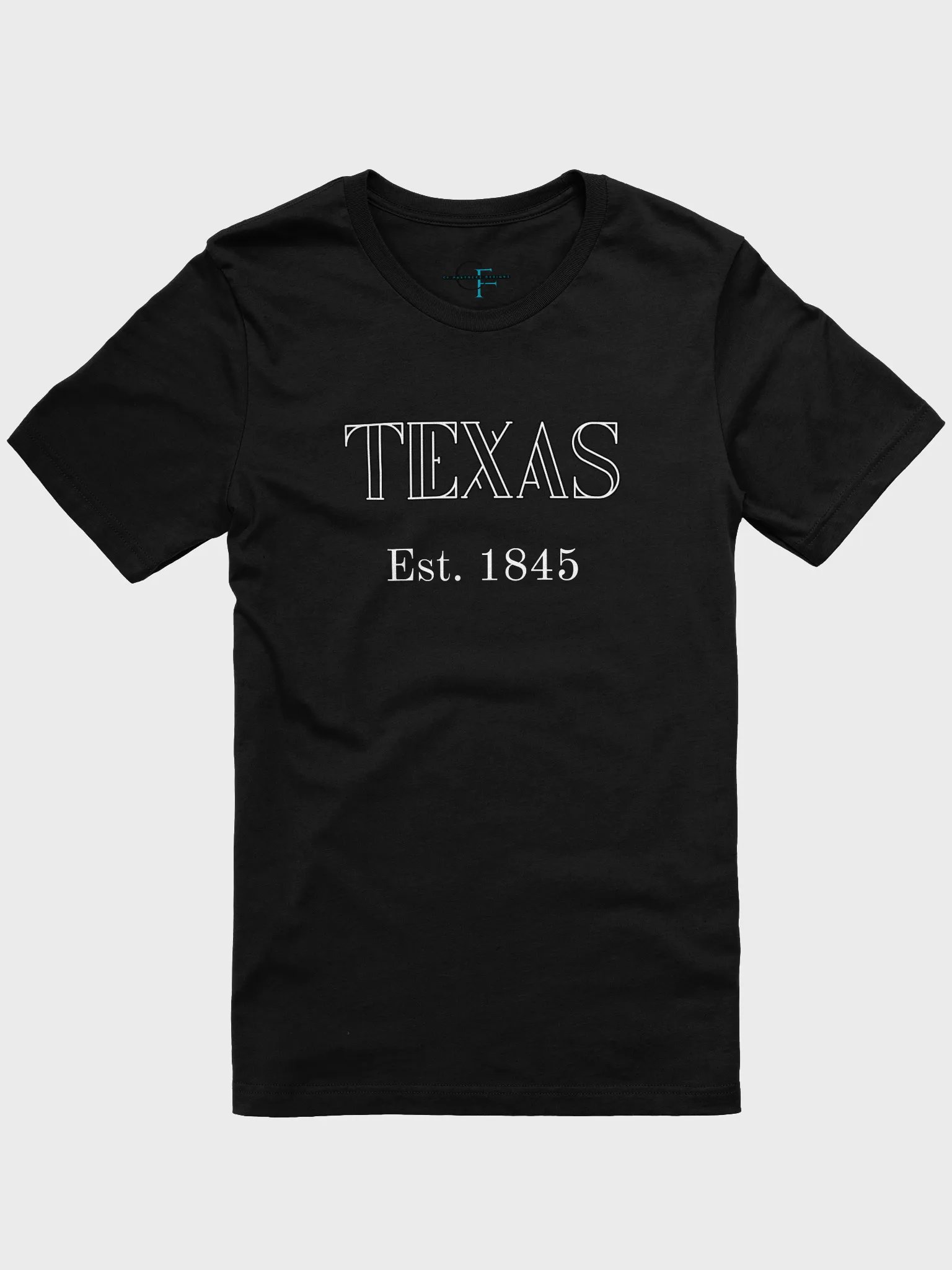 🤠 TEXAS Est. 1845 Vintage Style T-Shirt | Bella+Canvas Unisex Tee | Kompot Font product image (2)