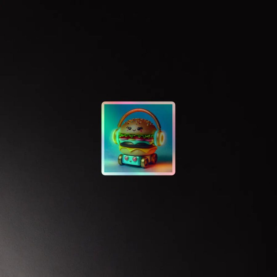 Whimsical Burger Beats Sticker Set product image (4)