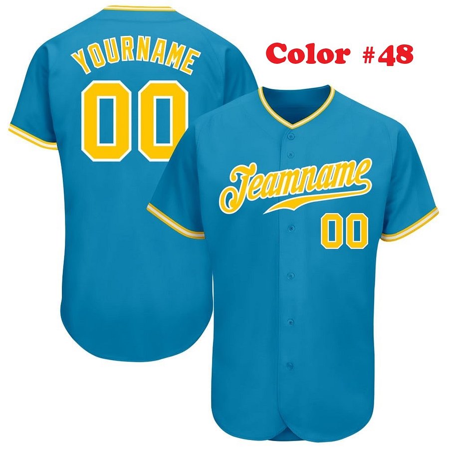 Authentic Baseball Jersey, Custom Baseball Jersey, Personalized Sport Jersey, All Color With No Lines product image (9)