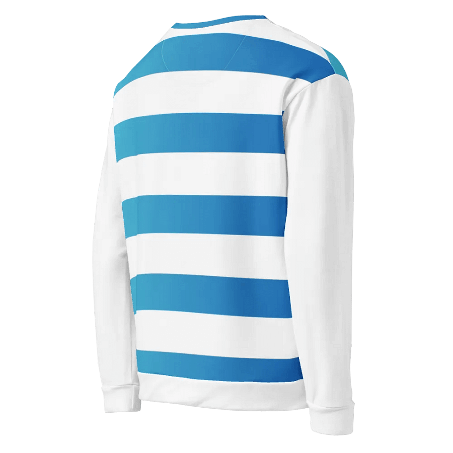 Gradient Blue and White Striped Sweatshirt product image (4)