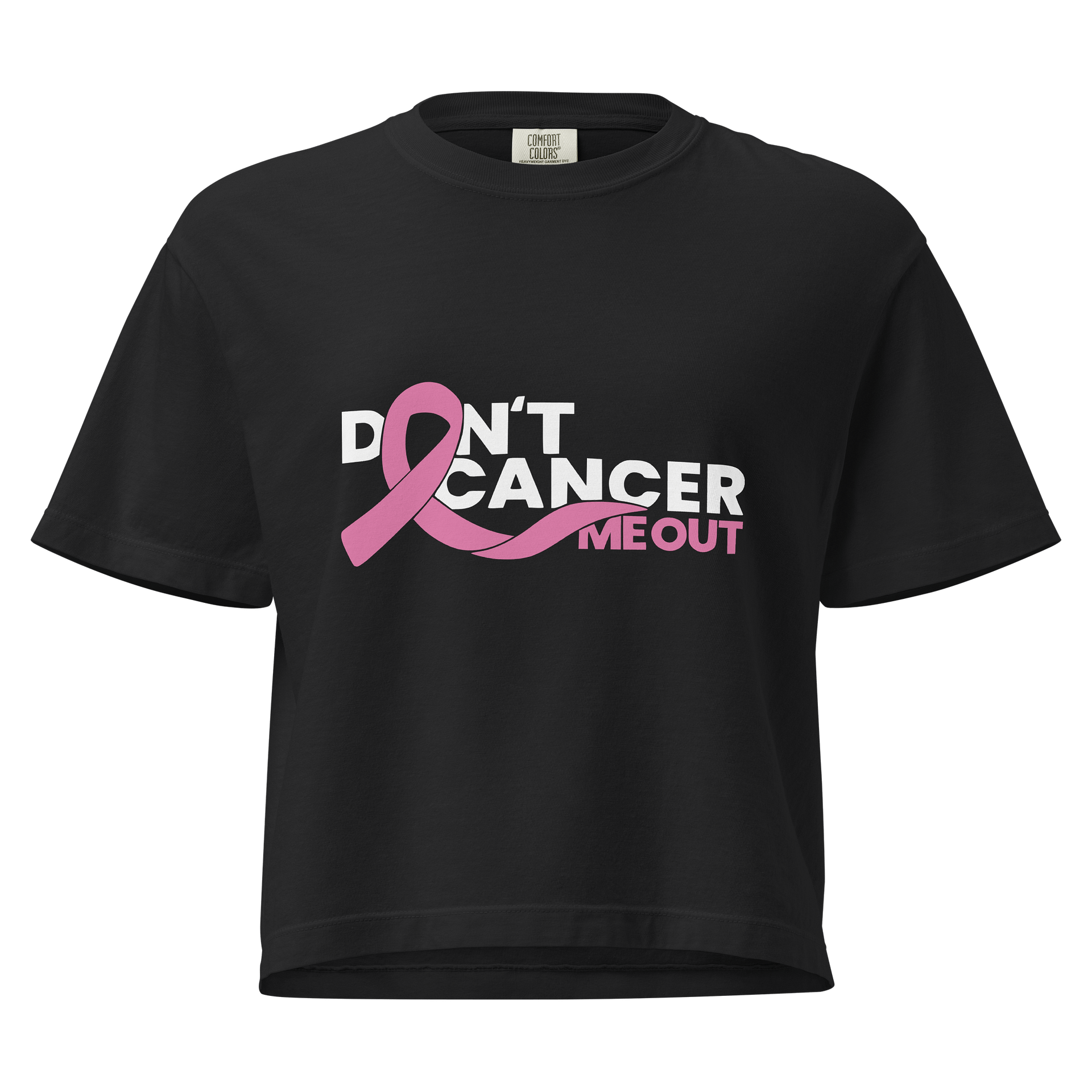 Don’t Cancer Me Out Pink Ribbon Shirt | Breast Cancer Awareness Tee product image (1)