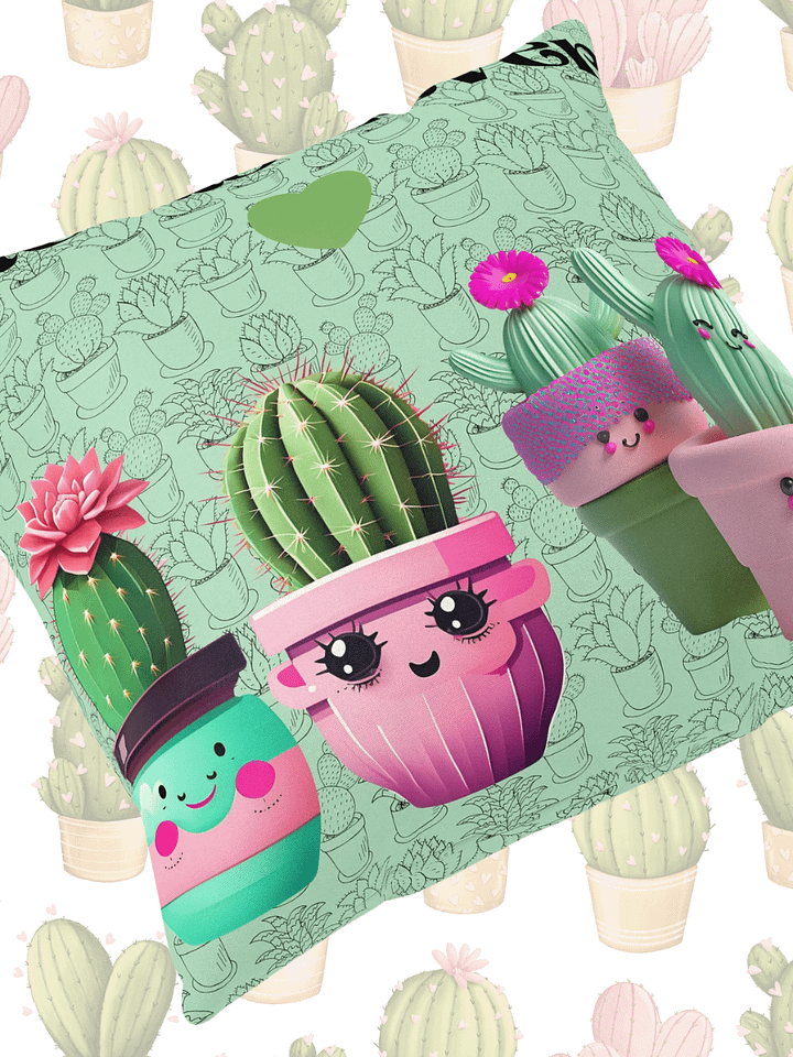 Cheerful Cactus Pillow product image (1)