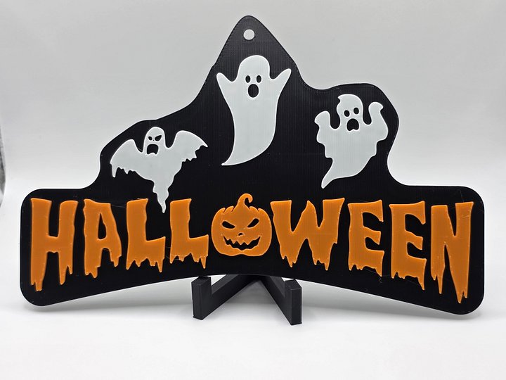 🎃 Halloween Ghost Sign – Spooky Wall Decor 👻 product image (1)