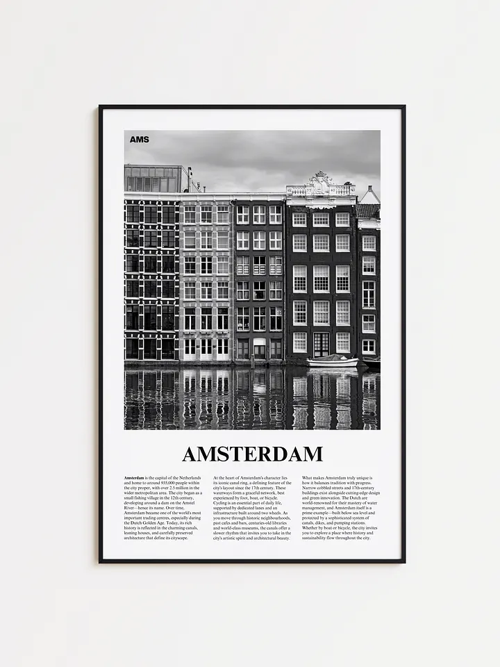 Amsterdam 01 Newspaper Poster product image (1)