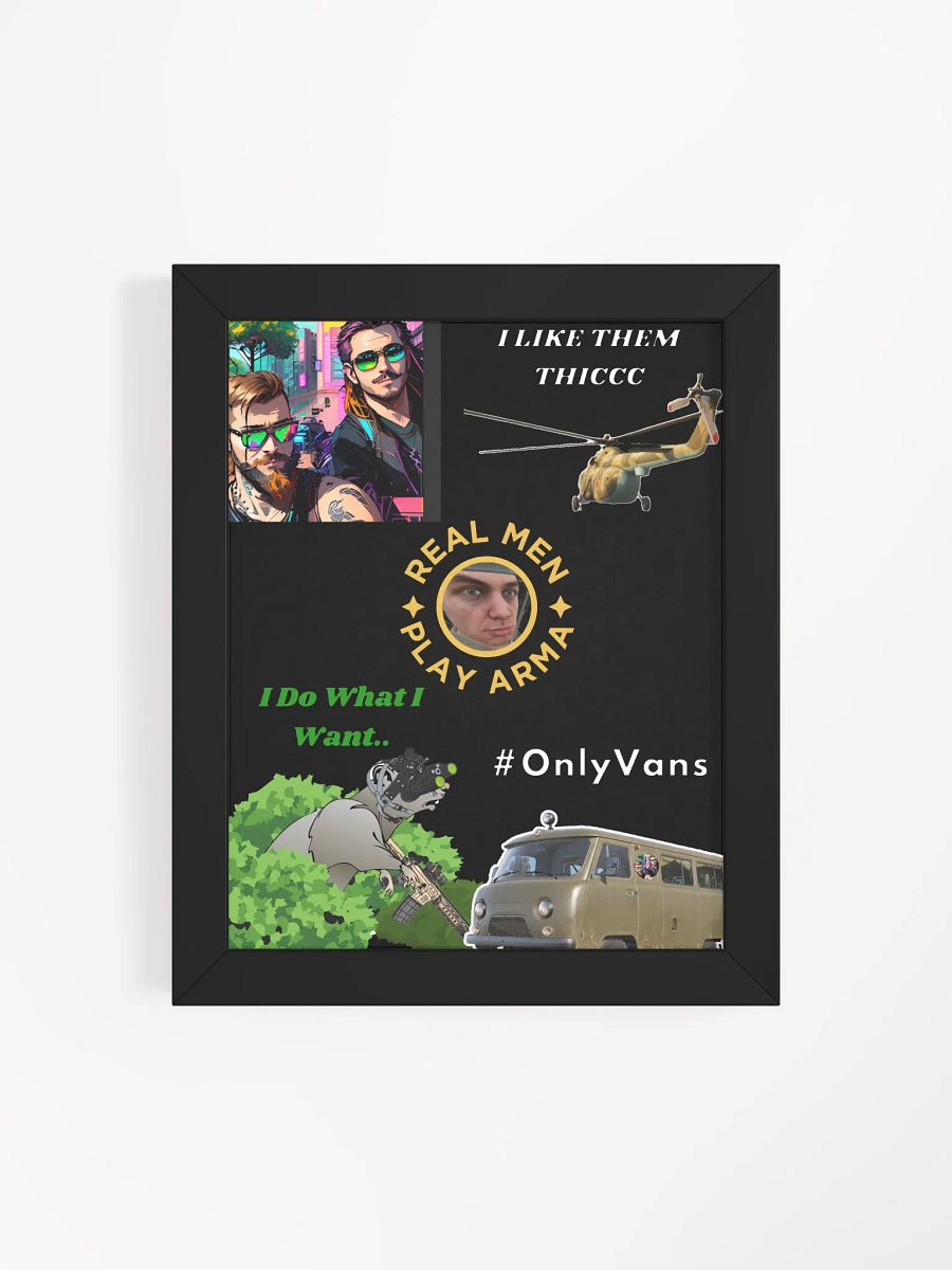 Thicc Men of Valor Framed Poster product image (12)