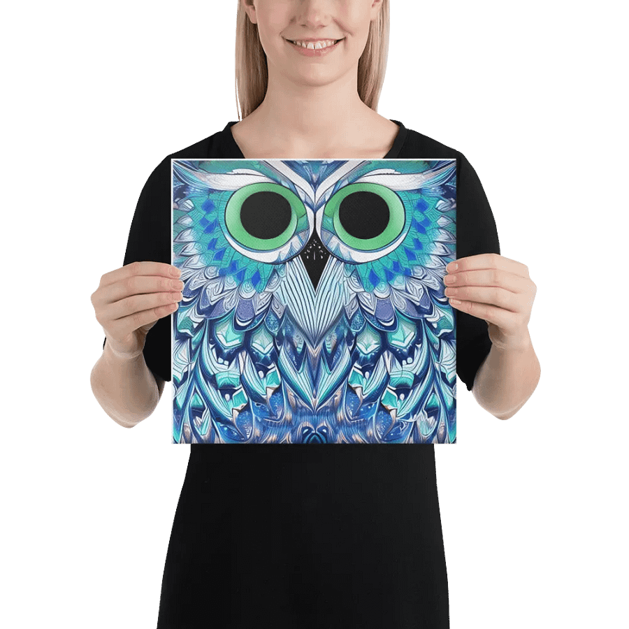 Fantasy Fractal Owl Art - v2 product image (2)