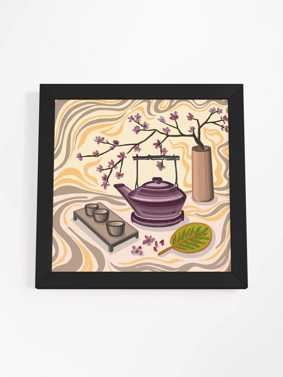 Serene Tea Time Framed Poster - Coffee Shop No. 5 product image (50)