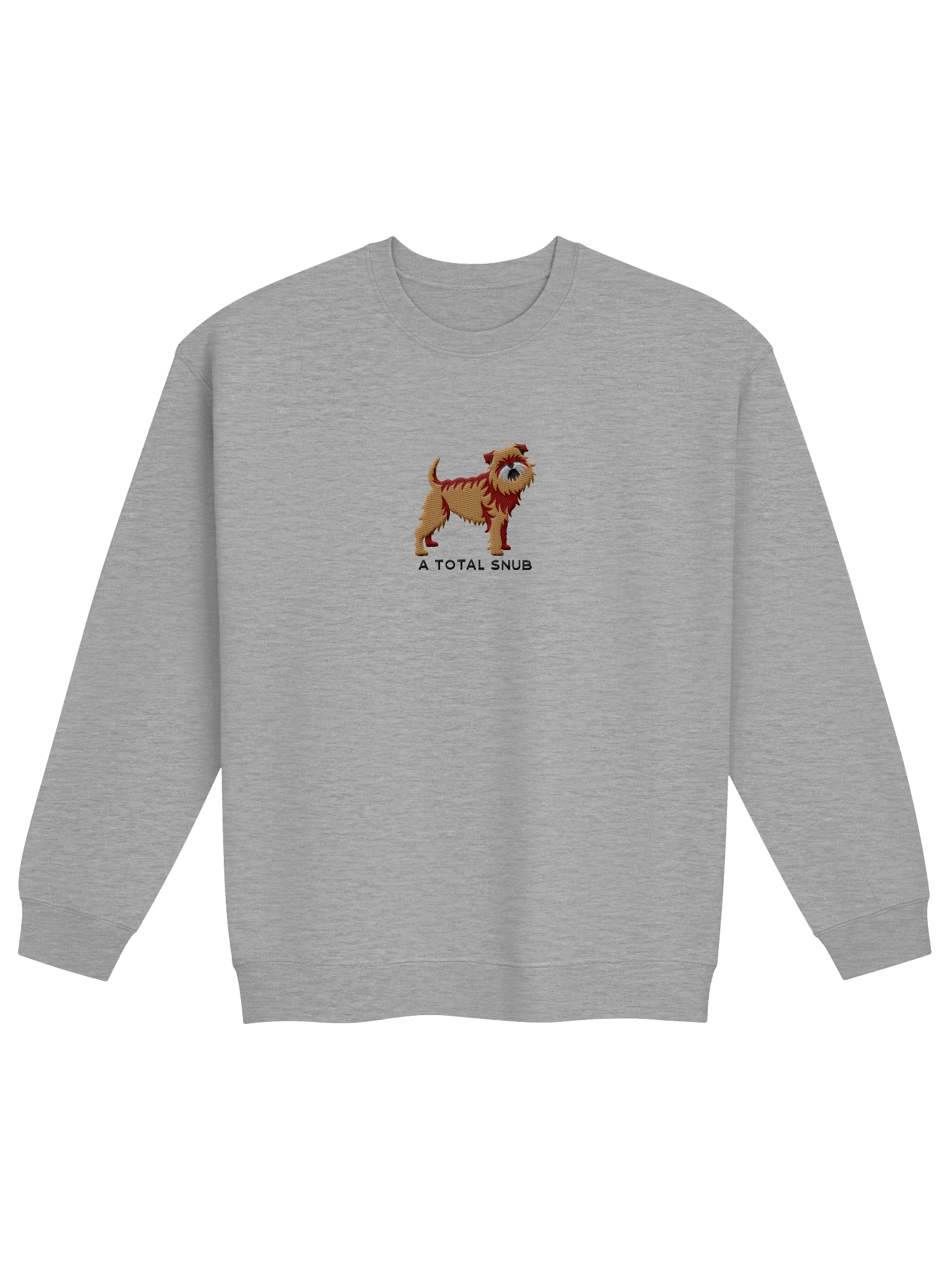 A Total Snub Sweatshirt (Embroidered) of a Brussels Griffon(Tan) product image (17)