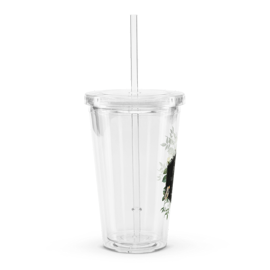 "Pure Worship" 2025 Convention of Jehovah's Witnesses | Botanical Double Wall Clear Plastic Tumbler product image (3)