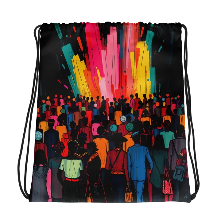 Vibrant Adventure Drawstring Backpack product image (1)