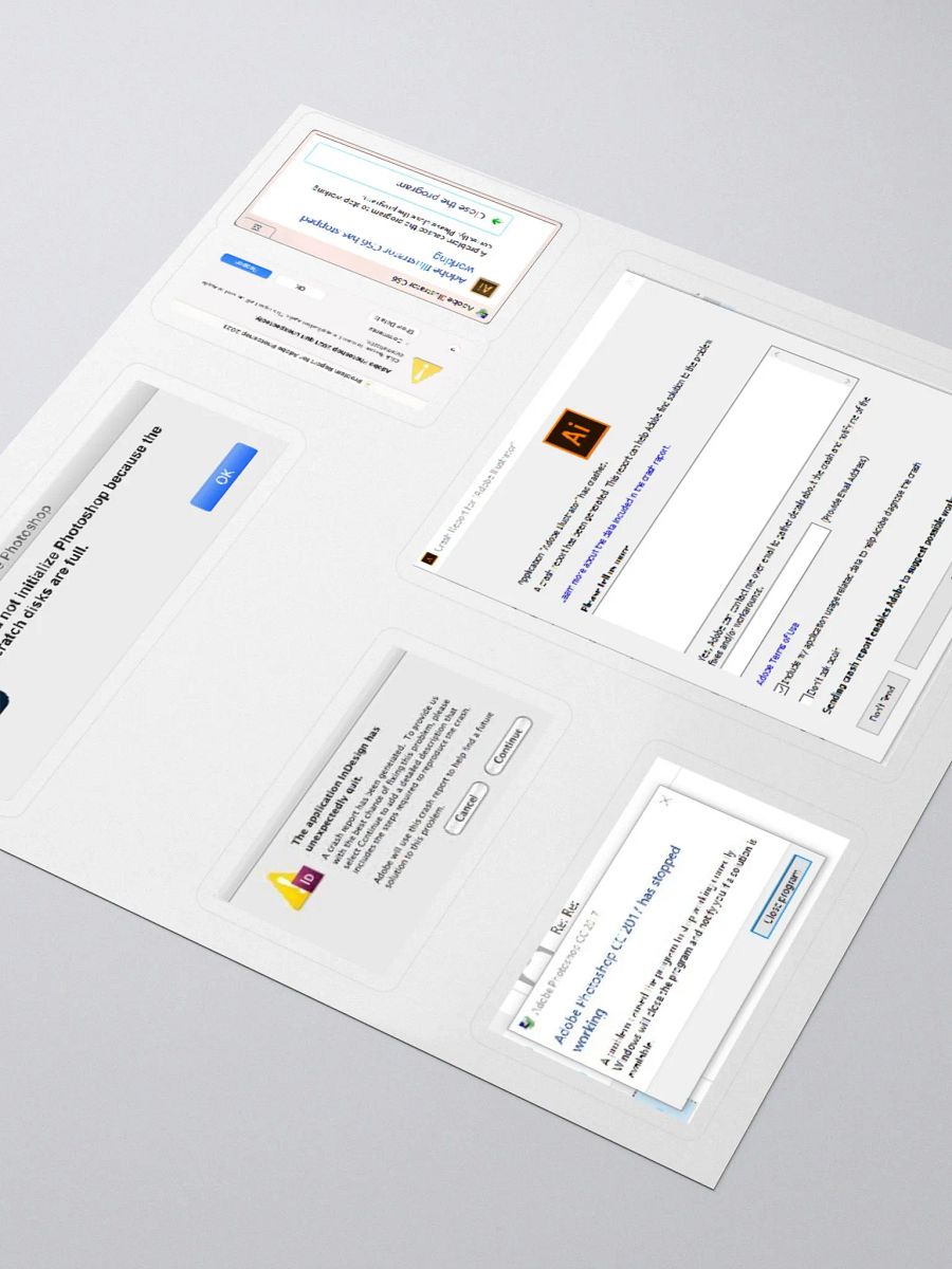 Adobe Crashed Stickers product image (3)