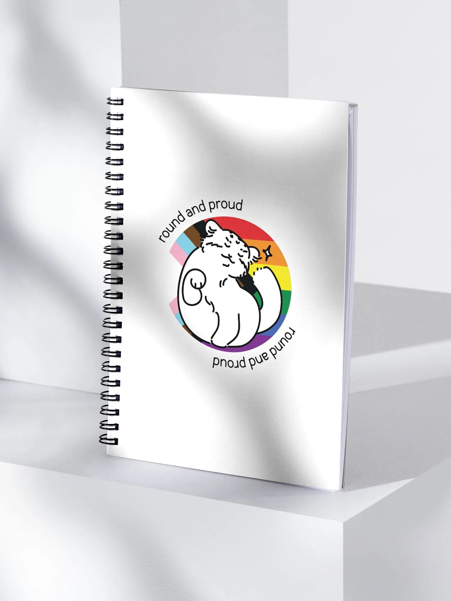 Round and Proud Manul Pride Version - Spiral Notebook product image (4)
