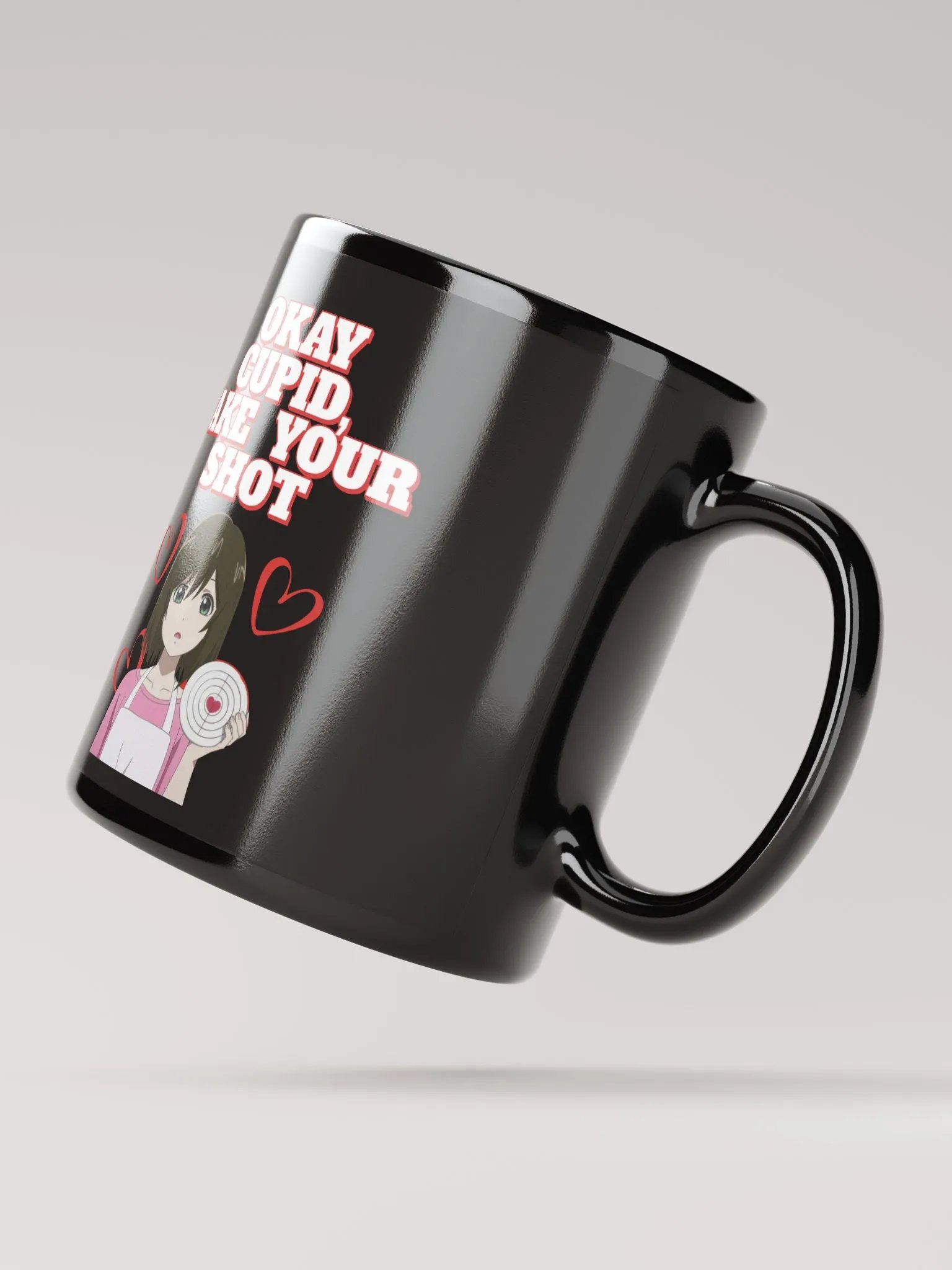 Okay Cupid, Take Your Shot - Valentine's Day Black Mug product image (12)