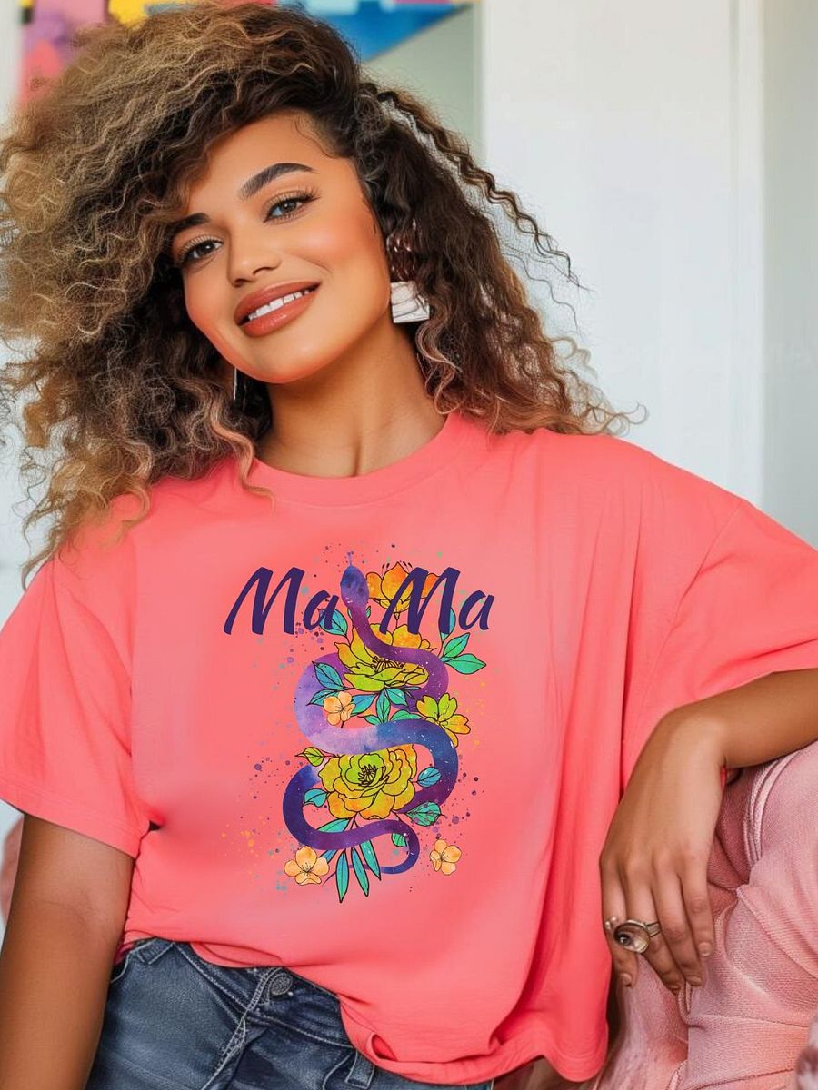 Snake Mama Floral Snake Shirt product image (34)