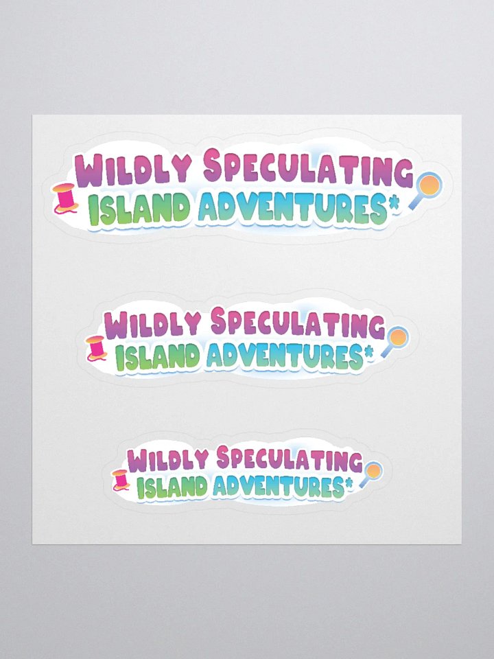 Wildly Speculating Island Adventures* Stickers product image (1)