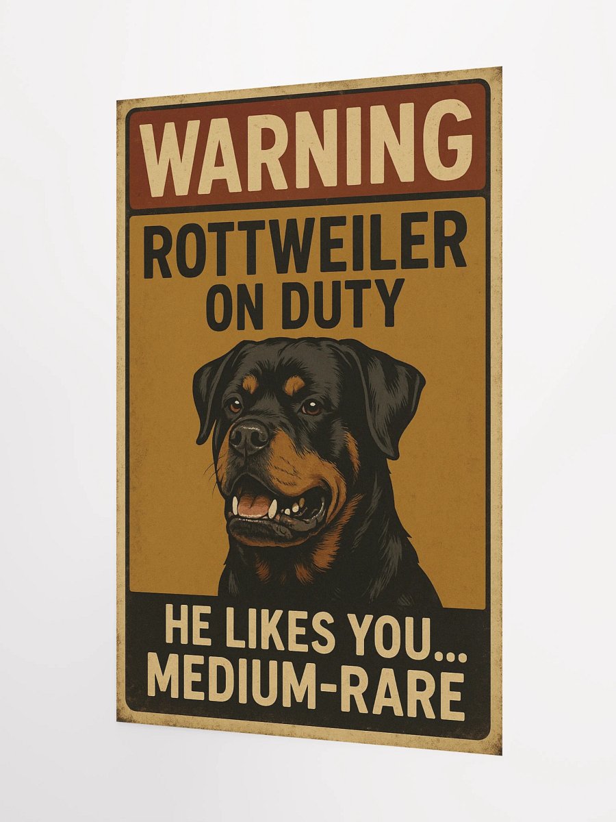 Rottweiler On Duty Poster product image (7)