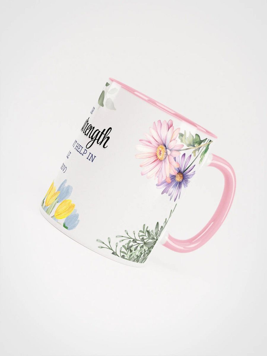 Refuge & Strength Floral Mug-Pink product image (5)
