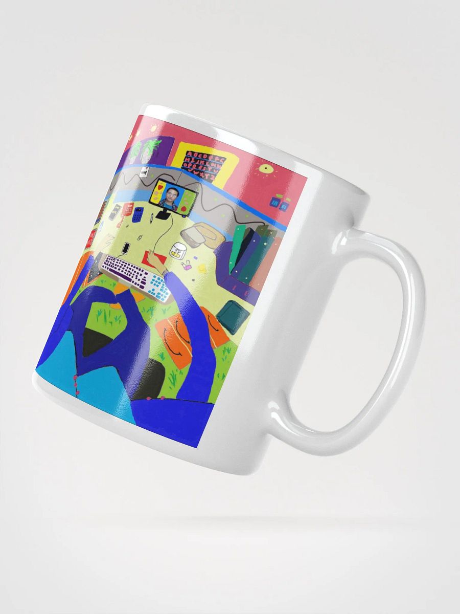 White Glossy Mug: office product image (3)