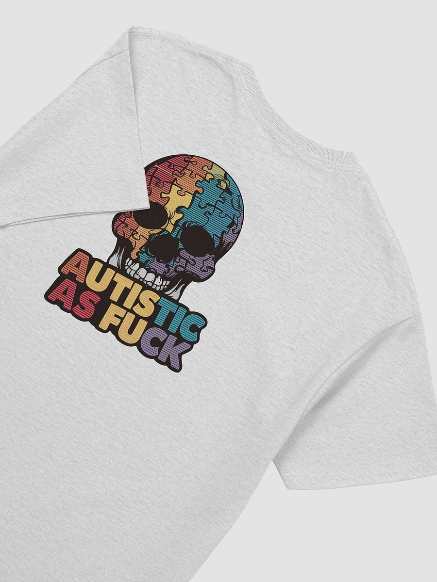 Autistic As Fuck Puzzle Piece Skull T-shirt product image (41)